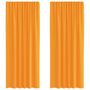 Voir la diapositive 2 : VIDAXL Rideaux en voile avec boucles 2 pcs orange 140x225 cm
