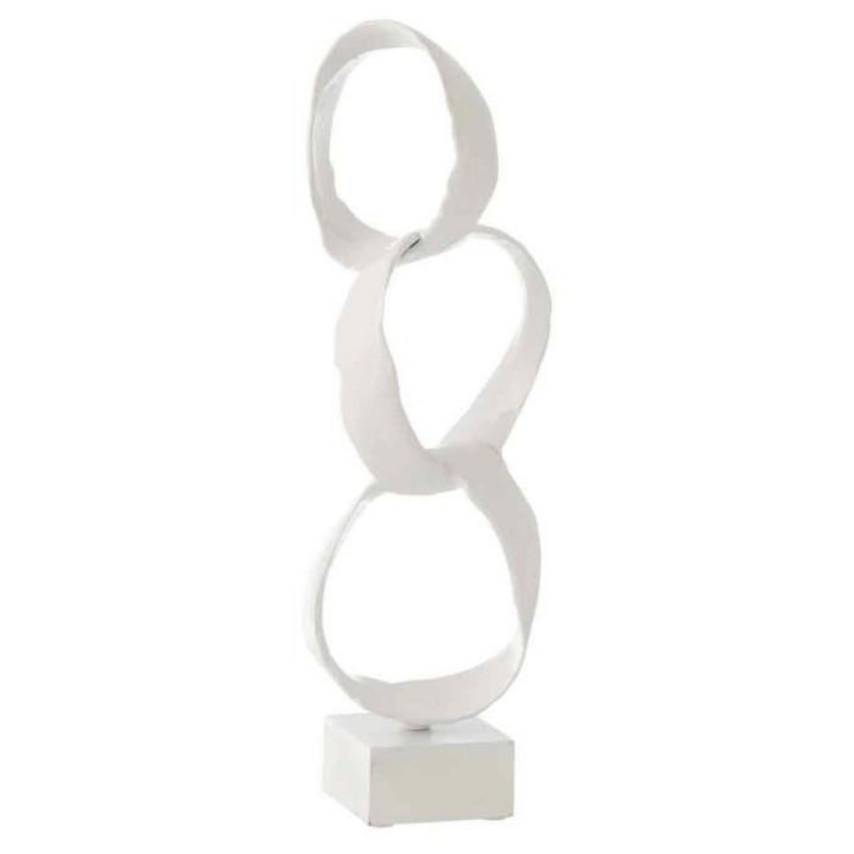 Paris Prix Anneaux Déco sur Pied  Jarvis  46cm Blanc