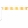 Voir la diapositive 3 : VIDAXL Auvent manuel retractable avec LED 500x300 cm Jaune et blanc