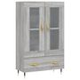 Voir la diapositive 2 : VIDAXL Buffet haut sonoma gris 69,5x31x115 cm bois d'ingenierie