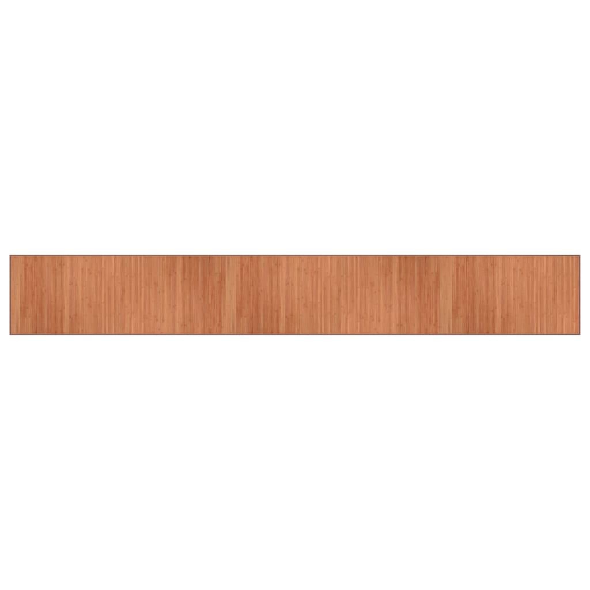 Voir la diapositive 2 : VIDAXL Tapis rectangulaire marron 70x500 cm bambou