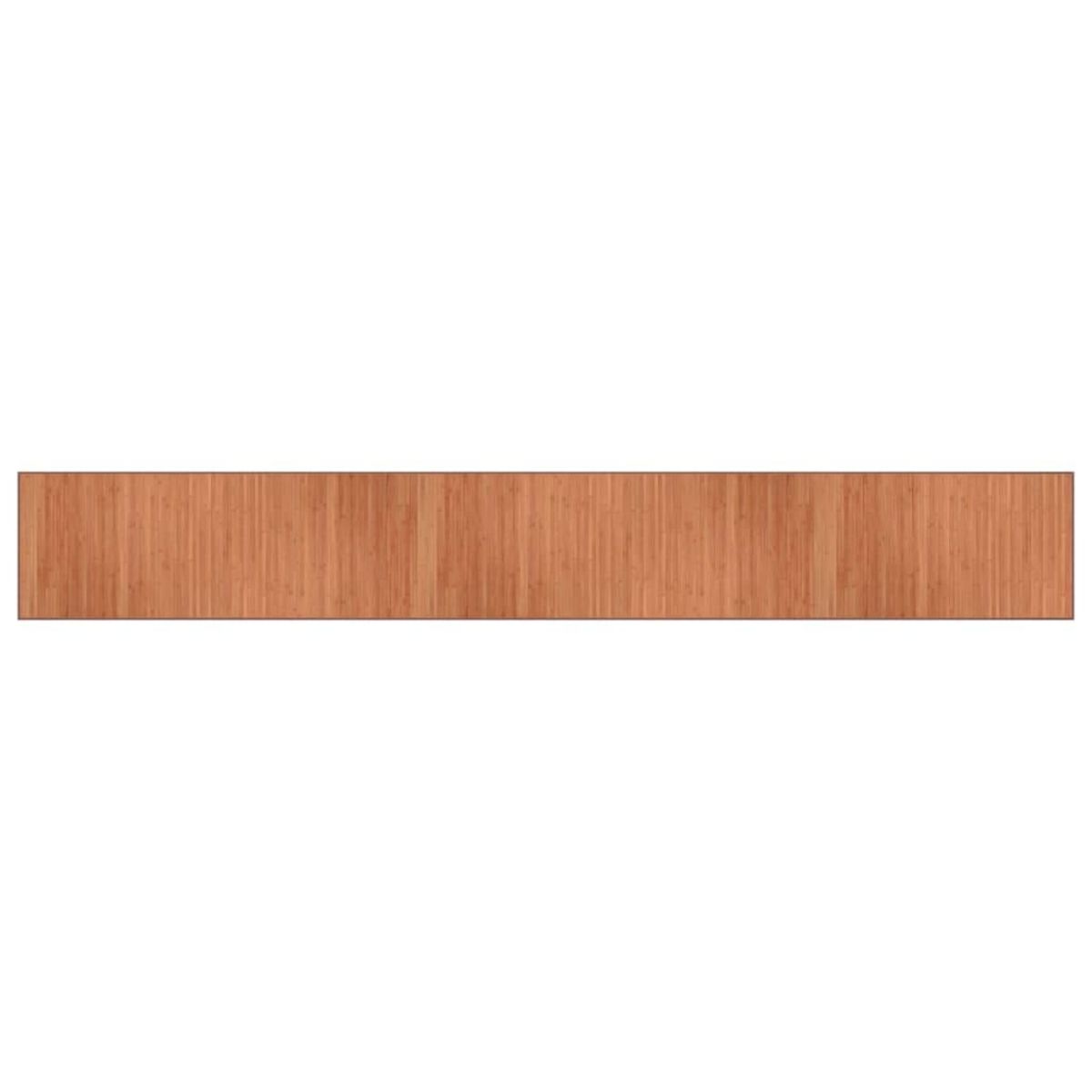 VIDAXL Tapis rectangulaire marron 70x500 cm bambou