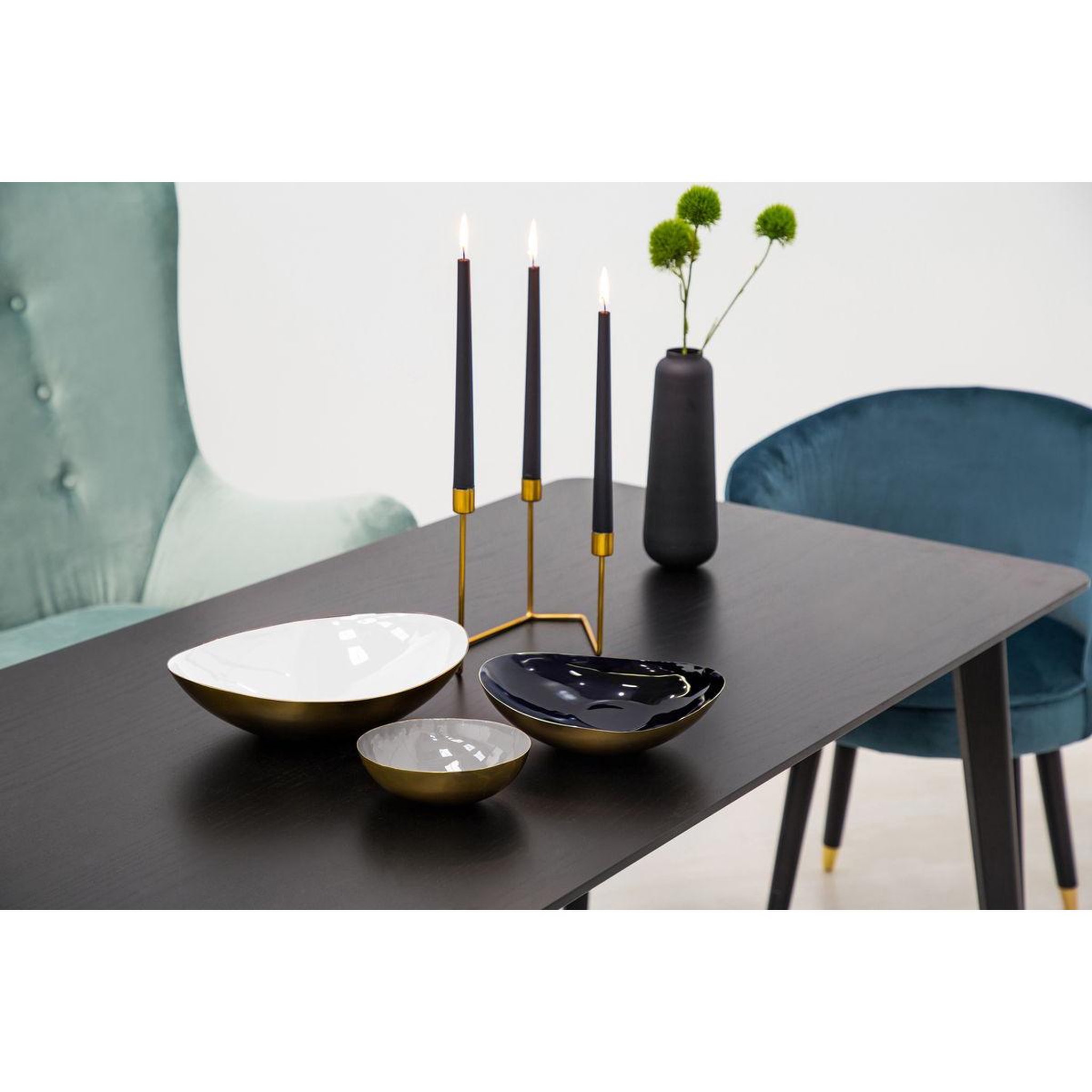 Voir la diapositive 2 : Paris Prix Lot de 3 coupelles déco  yuna  29cm noir