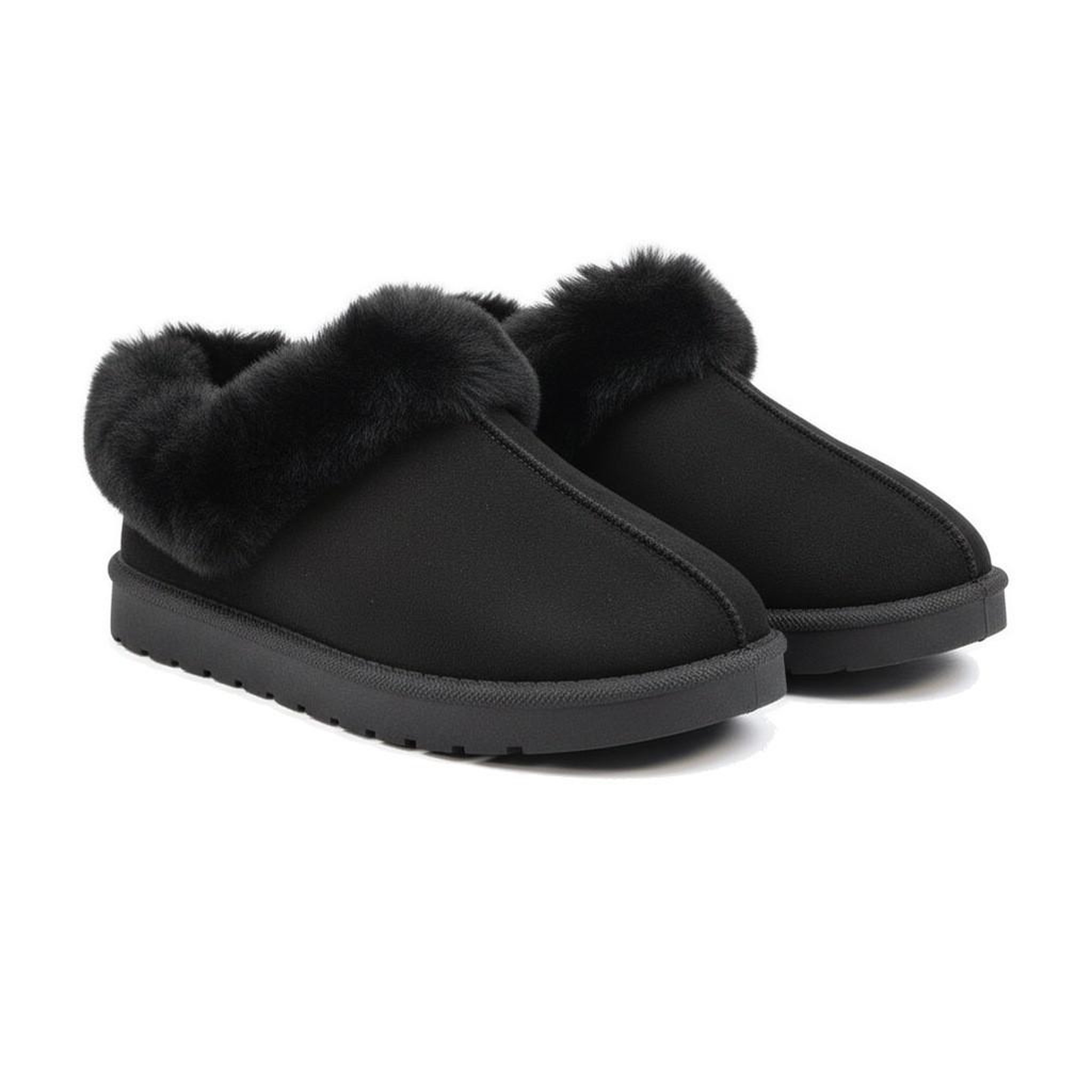 Voir la diapositive 3 : OZABI OZABI Pantoufles Femme Hiver Scandinave, Semelle Crantée Intérieur Extérieur