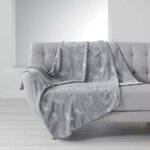 Paris Prix Plaid Imprimé Métallisé  Sensalia  125x150cm Gris