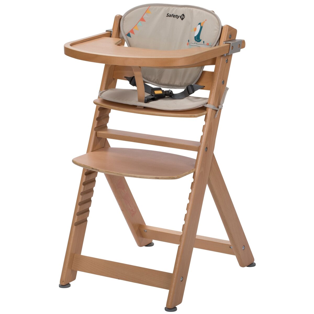 SAFETY FIRST Chaise haute évolutive en bois avec coussin Timba 
