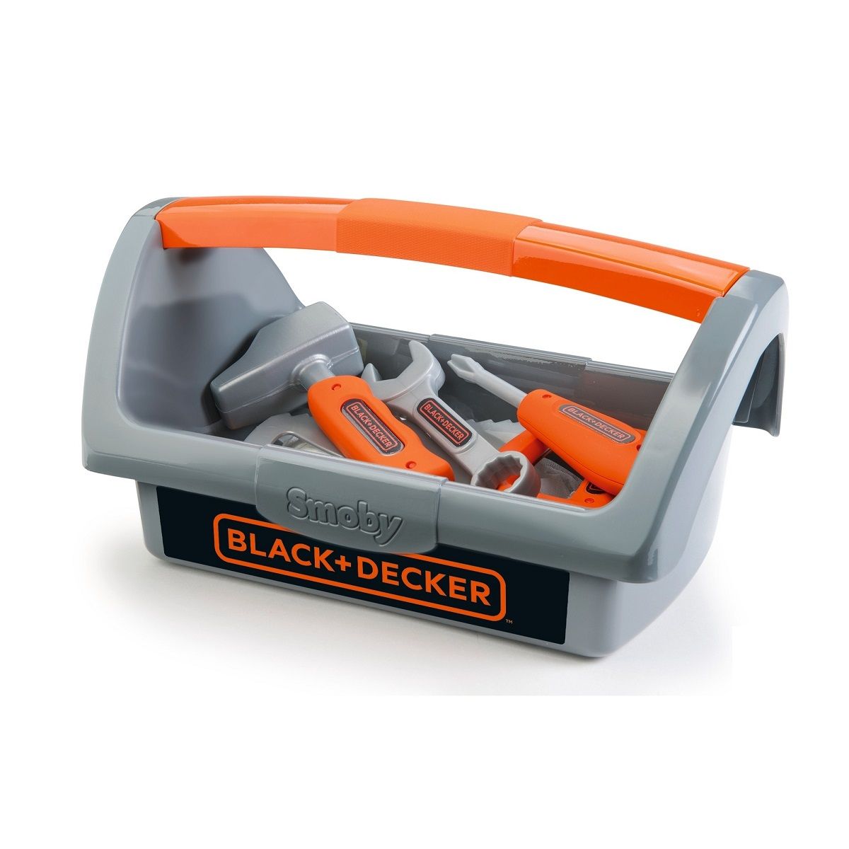 SMOBY Black & Decker boîte à outils + 6 outils 