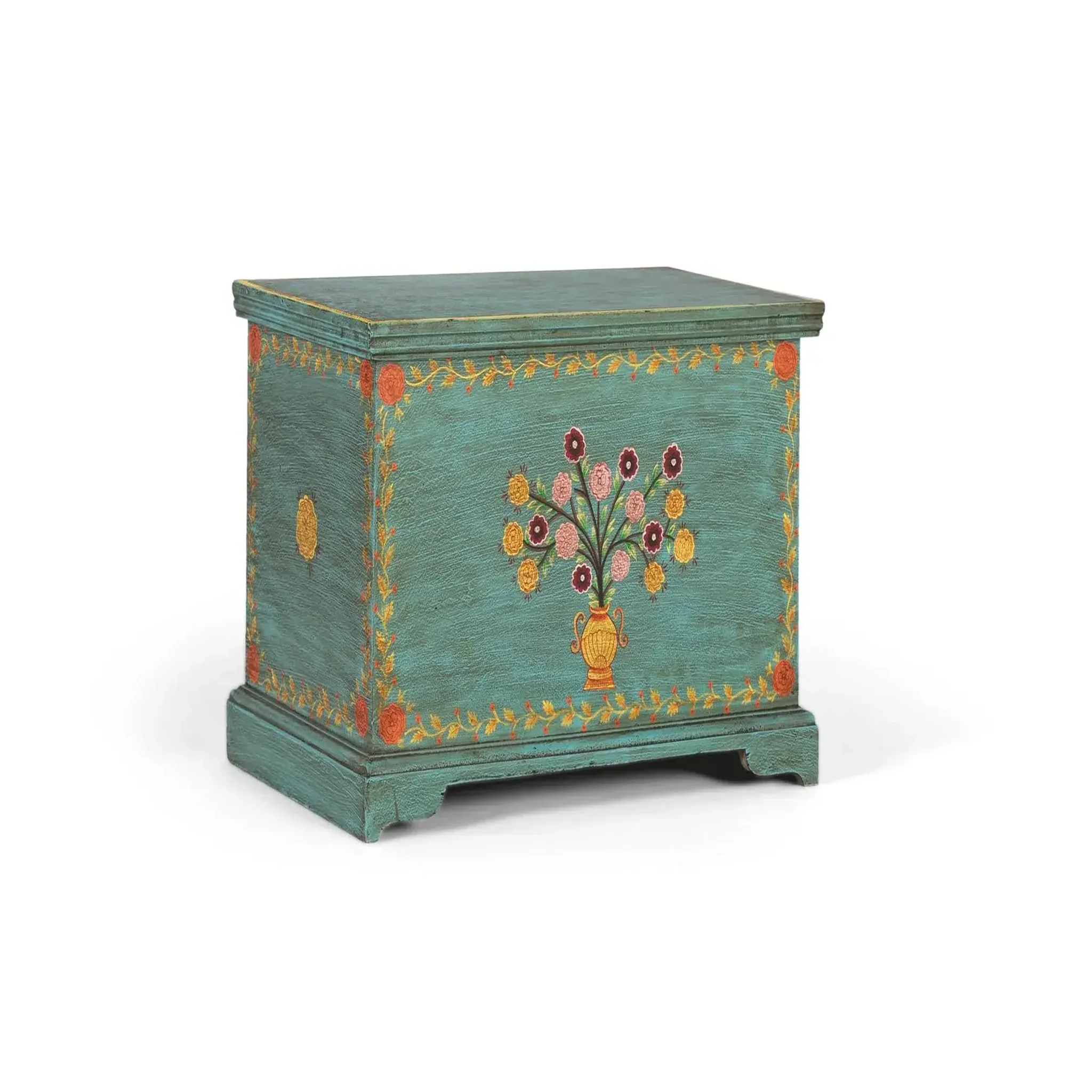 Voir la diapositive 2 : GINER Y COLOMER SL Coffre en bois de manguier 60 cm style vintage décoratif