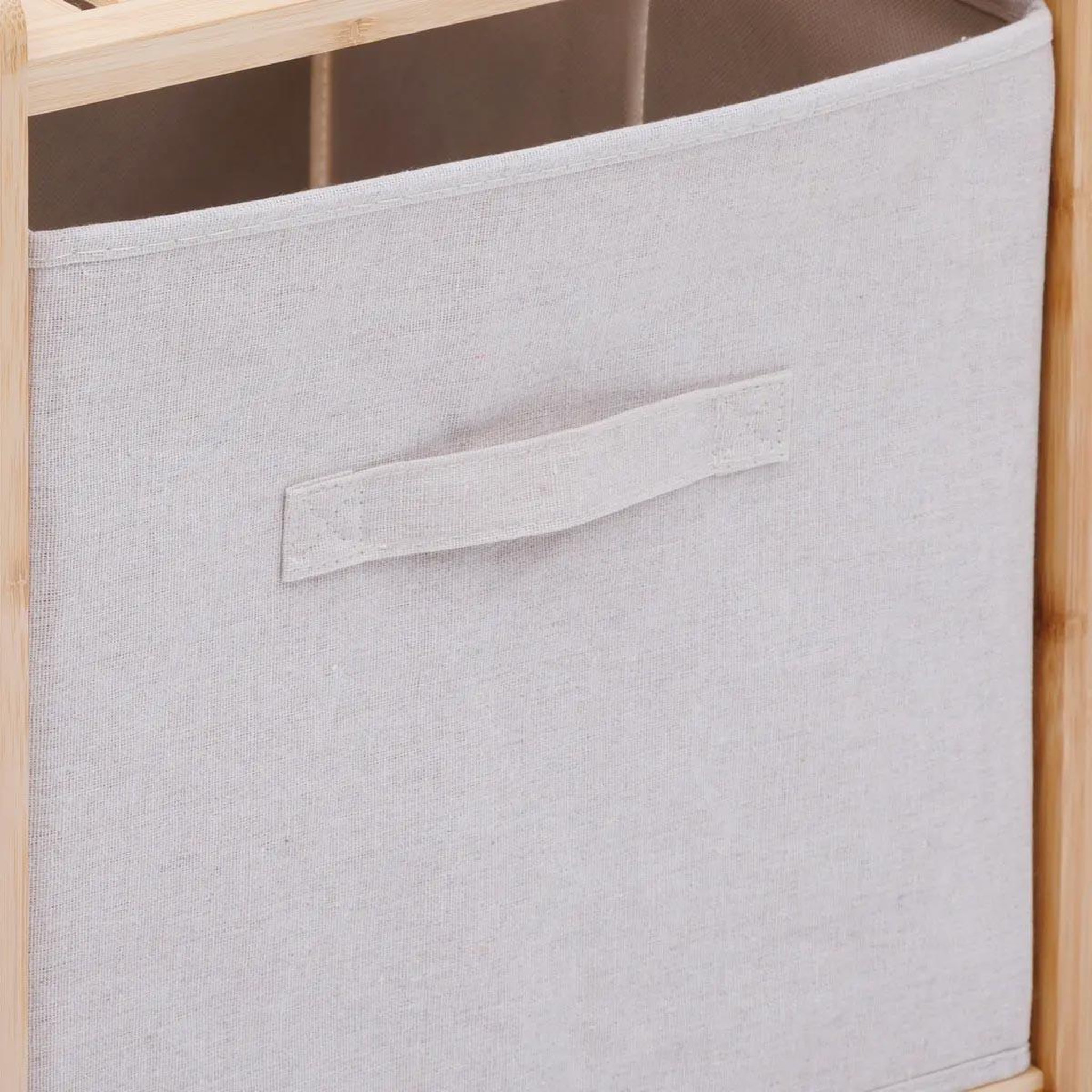 Voir la diapositive 2 : FIVE Étagère salle de bain 2 niveaux  tidy  77cm naturel