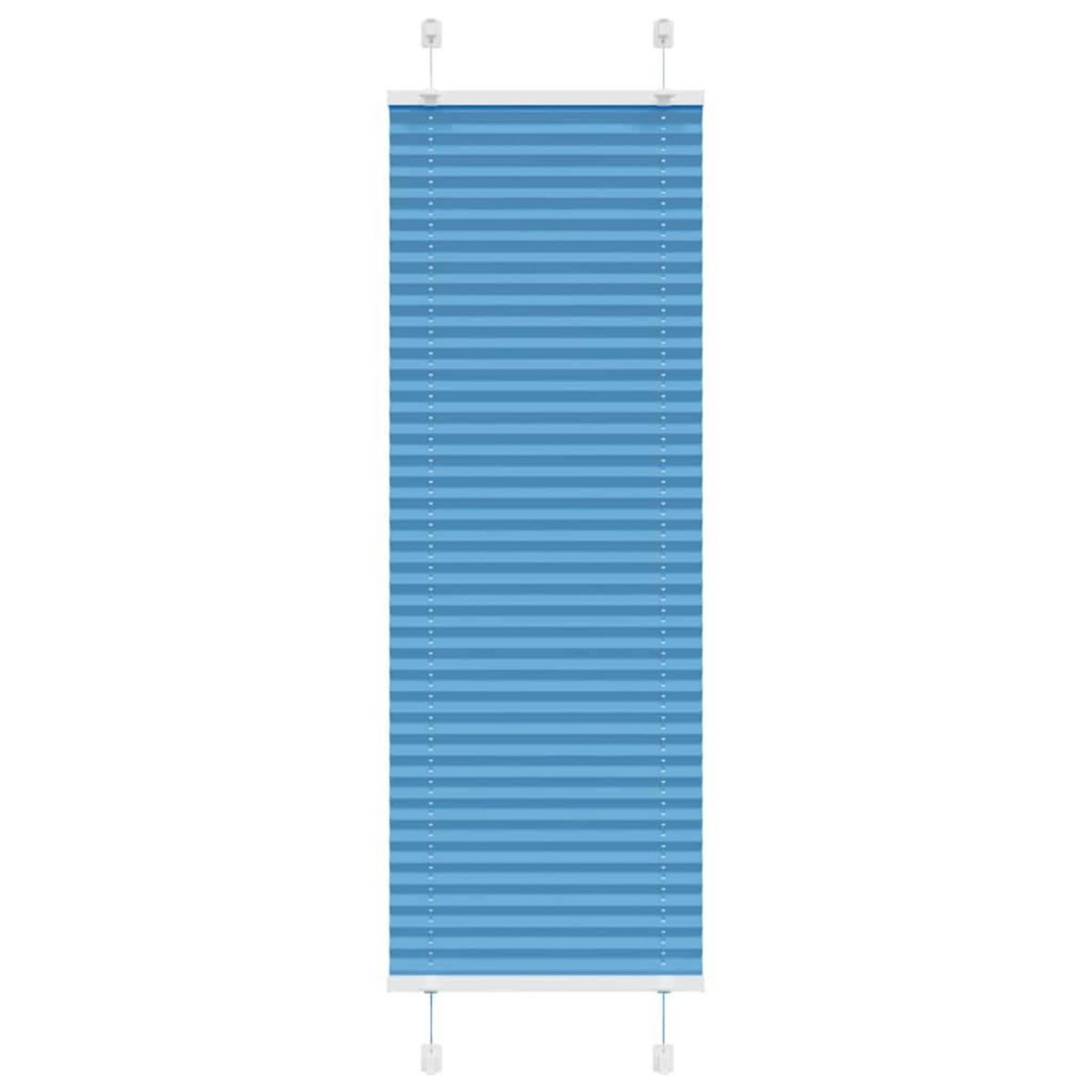 VIDAXL Store plisse bleu 45x150 cm largeur du tissu 44,4 cm polyester