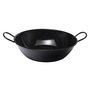 Voir la diapositive 4 :  Plat à paella haut en métal émaillé 2 poignées   ø 36 cm