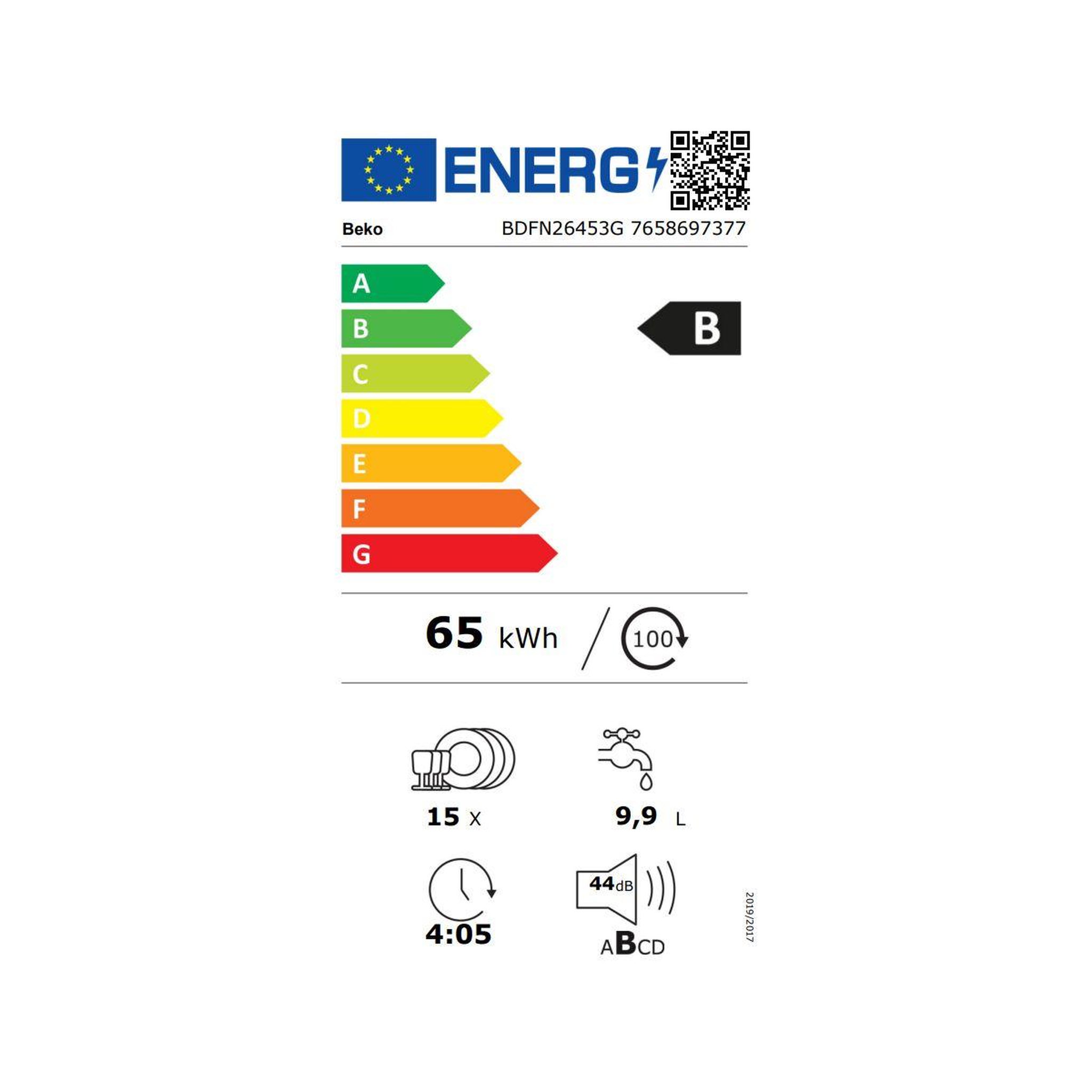 Voir la diapositive 6 : Beko Lave vaisselle 60 cm BDFN26453G