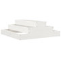 Voir la diapositive 2 : VIDAXL Jardiniere Blanc 80x80x27 cm Bois massif de pin