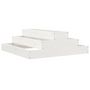 Voir la diapositive 2 : VIDAXL Jardiniere Blanc 80x80x27 cm Bois massif de pin