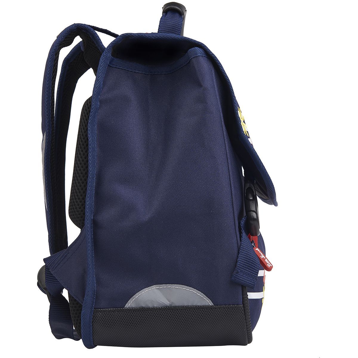 little marcel Cartable 38 cm CP/CE1/CE2 bleu avec rayures blanches