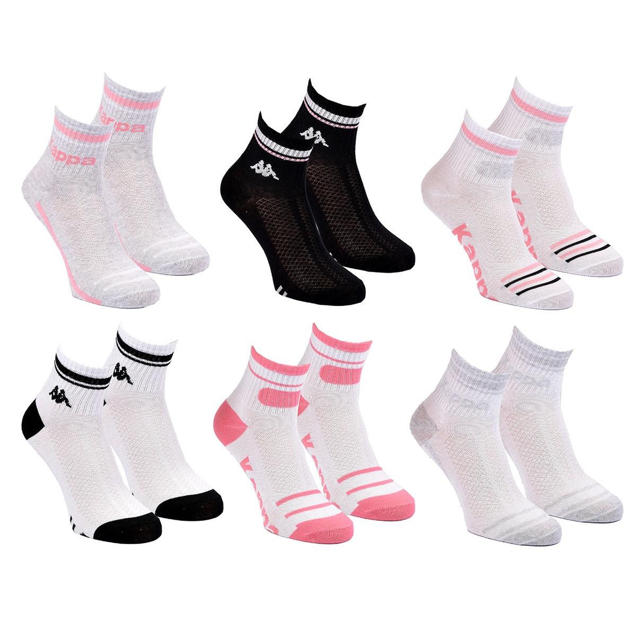 Voir la diapositive 2 : KAPPA Pack de Chaussettes Femme Quarter KAPPA (Lot de 6)
