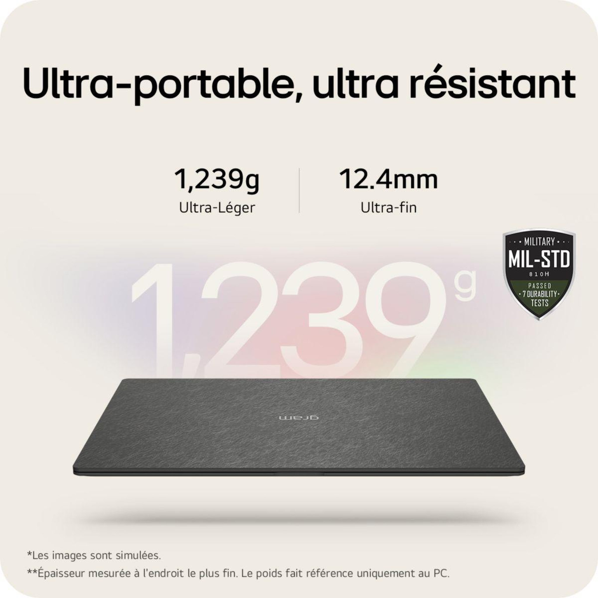 Voir la diapositive 4 : LG Ordinateur portable Gram Pro 16Z90TS-G.AU79F Copilot+