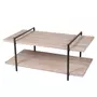 DIVERS Table basse industrielle Dock - L. 120 x H. 55 cm - Noir