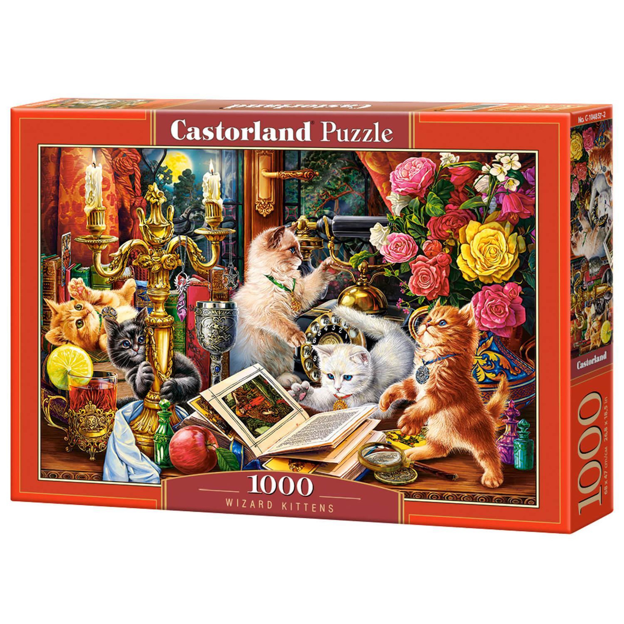 Voir la diapositive 2 : Castorland Puzzle 1000 pièces : Chatons Sorciers