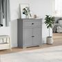 Voir la diapositive 3 : VIDAXL Armoire de couloir BODO gris 80x35x90 cm
