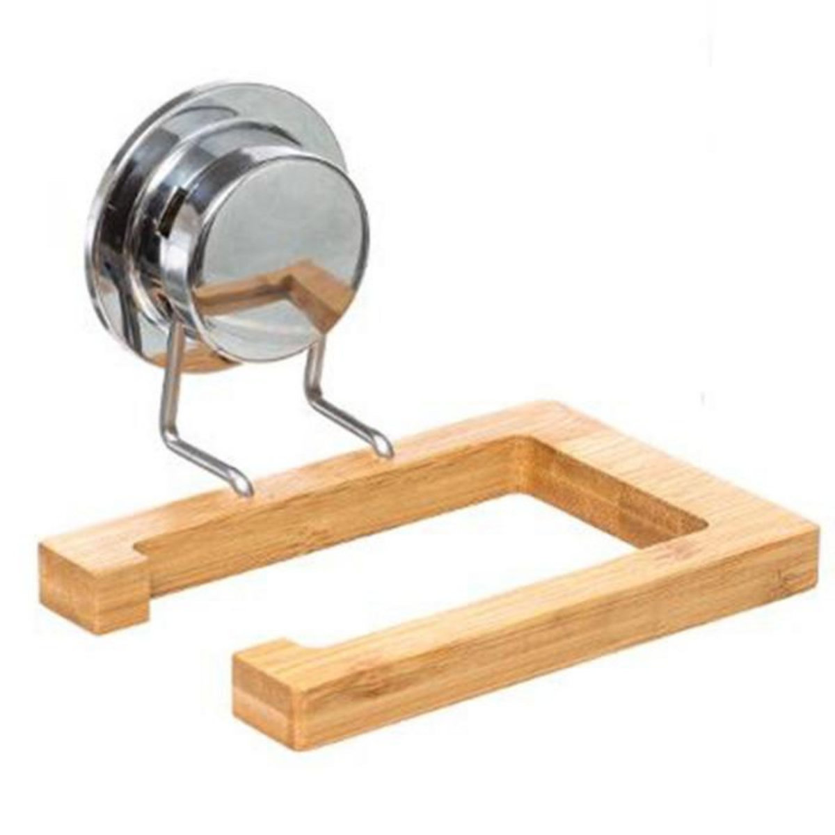 FIVE Dérouleur Papier WC Ventouse  Bambou  15cm Naturel