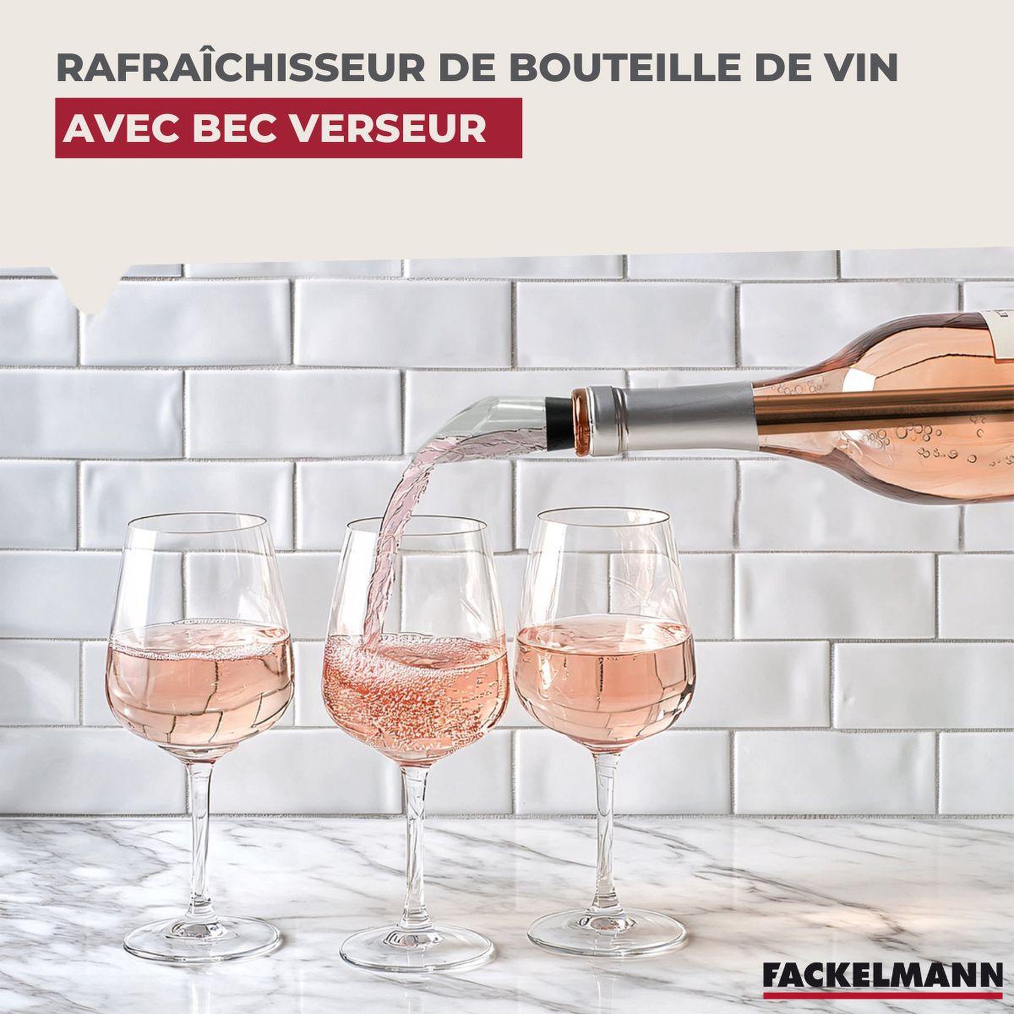 Voir la diapositive 2 : Fackelmann Rafraîchisseur de bouteille de vin fackelmann bar concept