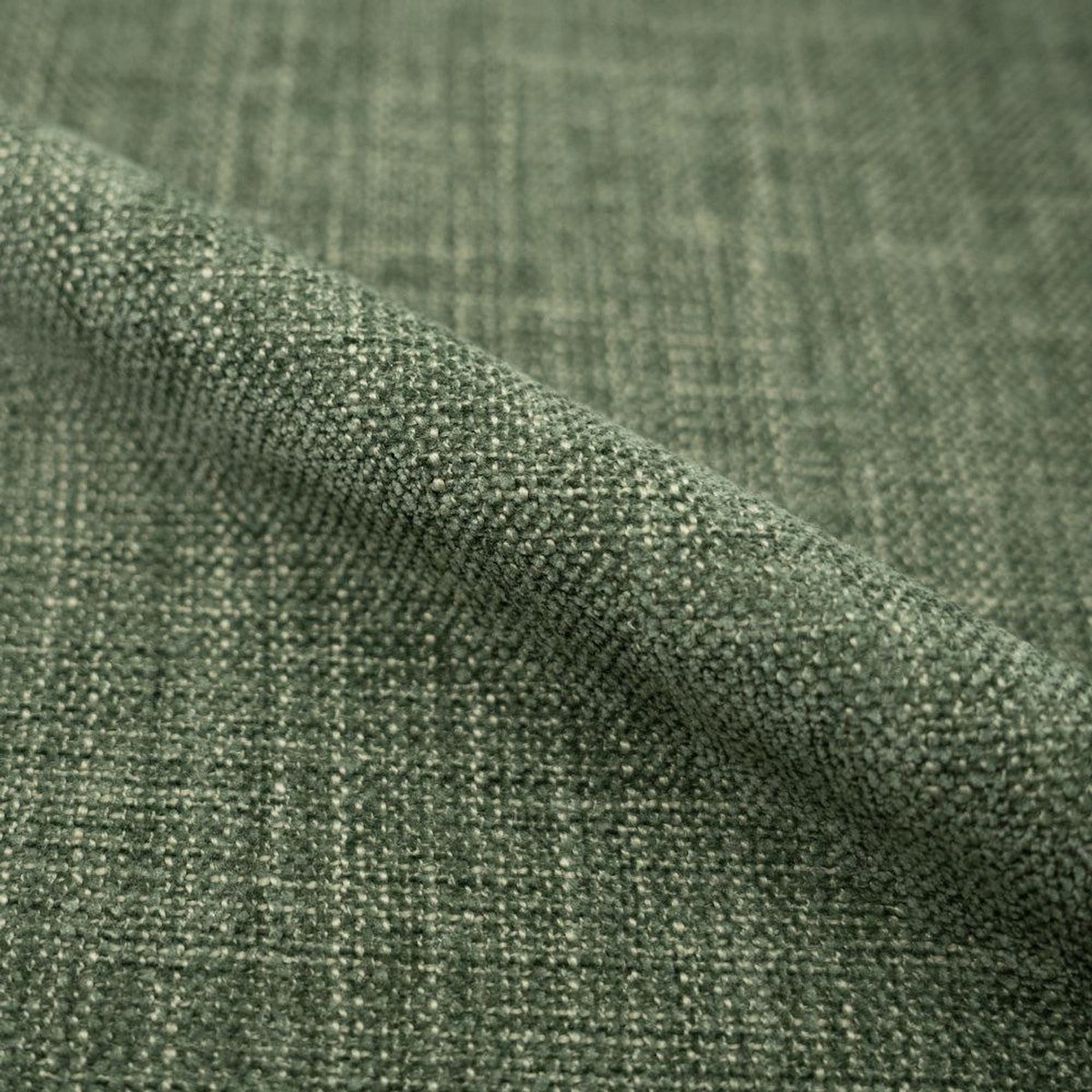 Rendez vous déco Lot de 2 chaises en tissu texturé vert sapin-Karl