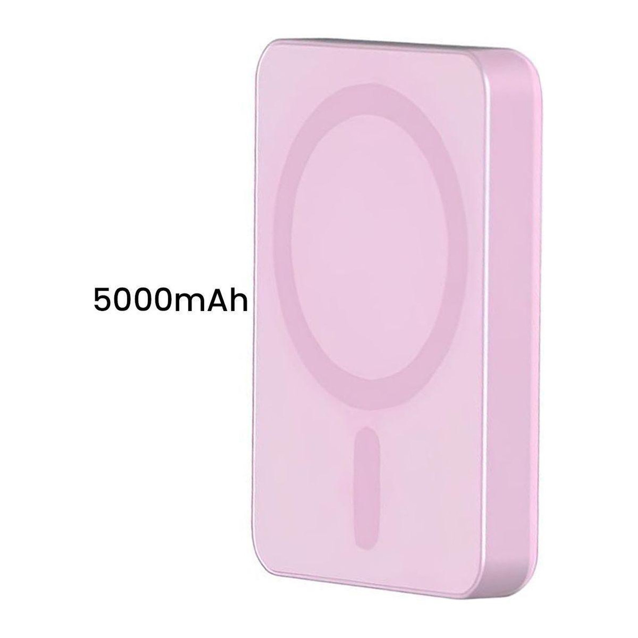 Voir la diapositive 4 : FORCE POWER Batterie externe 5000mah magsafe usb-c 15w rose