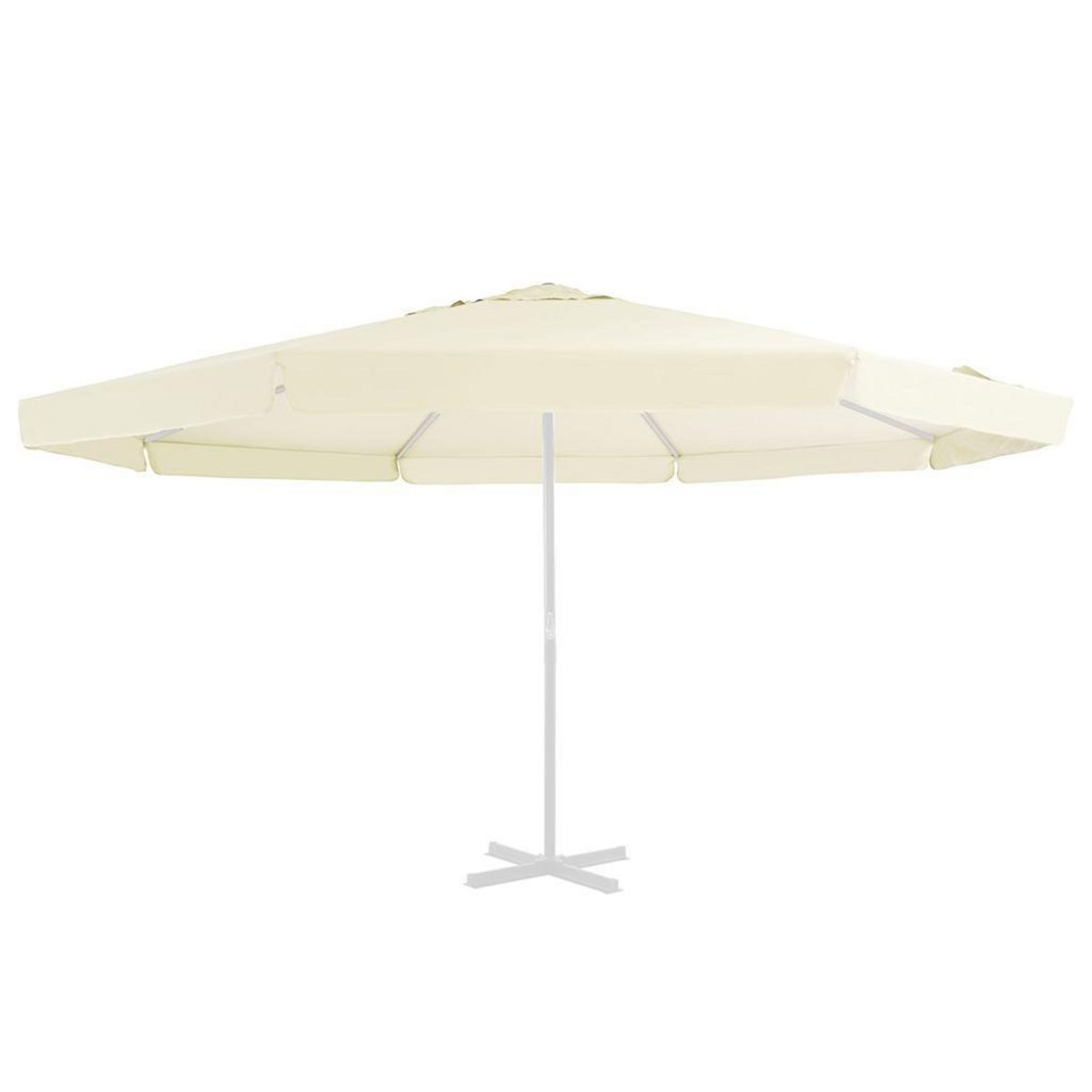 VIDAXL Tissu de remplacement pour parasol d'exterieur Sable 500 cm