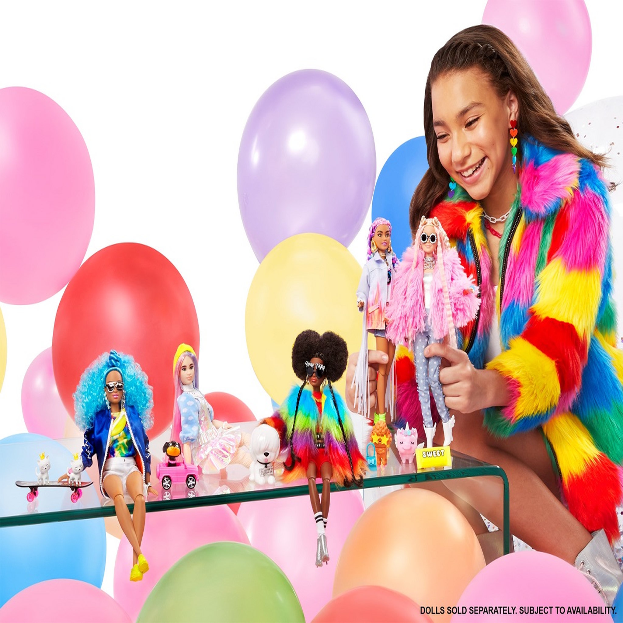 Voir la diapositive 5 : BARBIE Poupée Barbie - Barbie Extra Bonnet Jaune