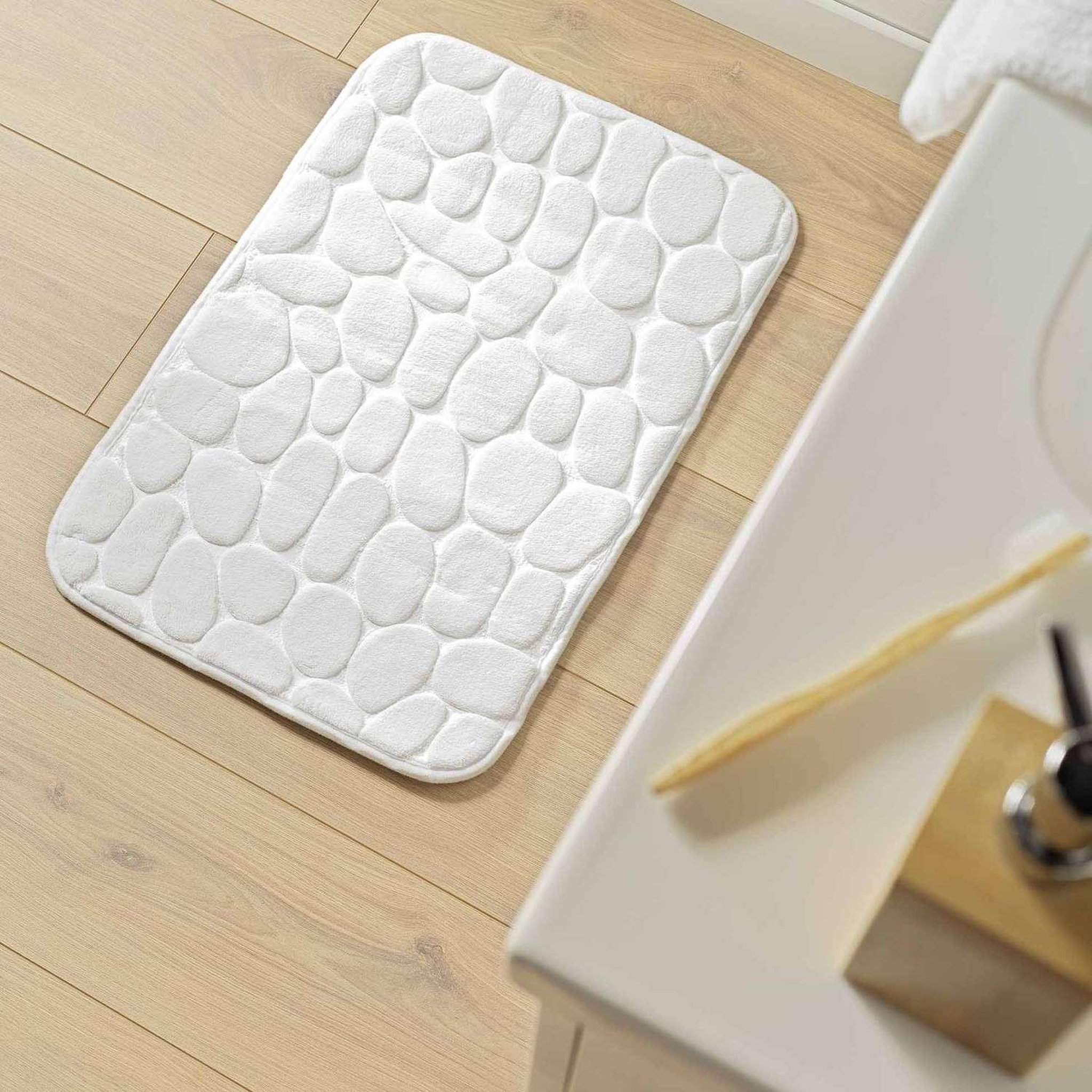 Voir la diapositive 2 : Douceur d'Intérieur Tapis de bain Galet