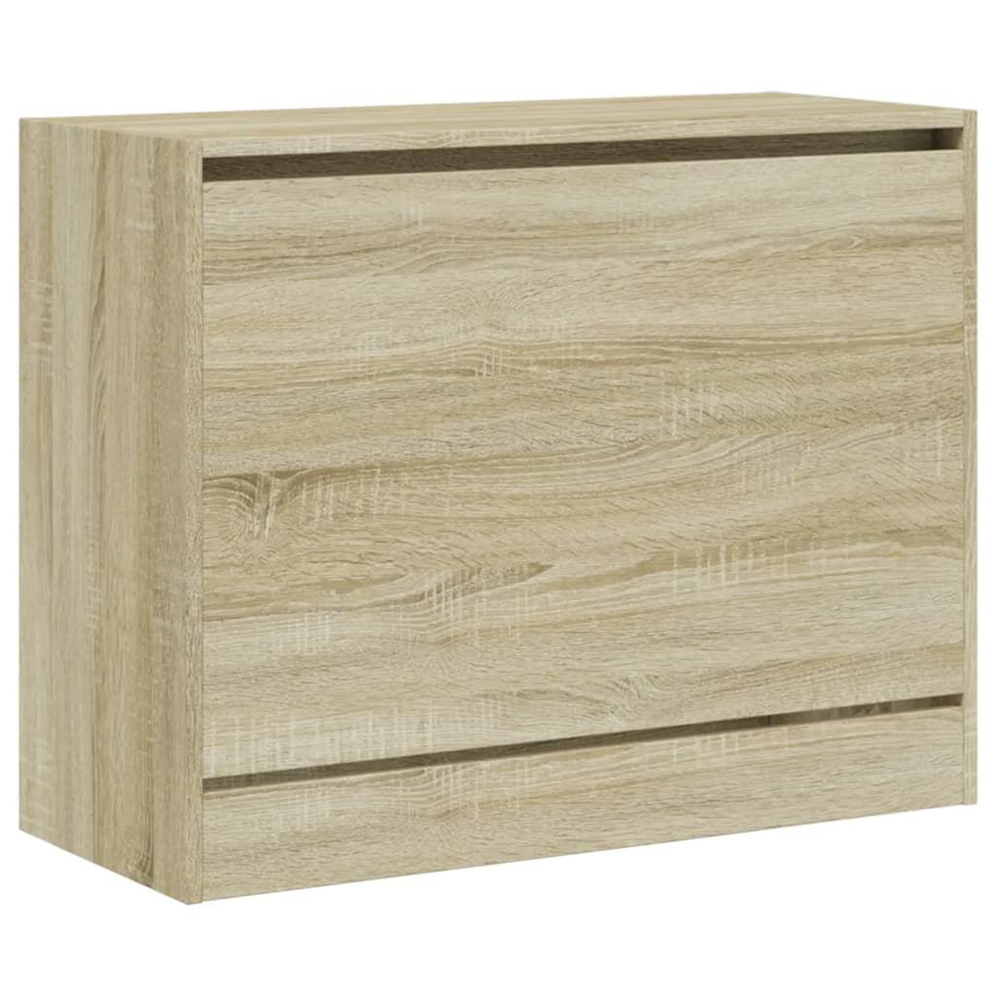 Voir la diapositive 4 : VIDAXL Armoire a chaussures chene sonoma 80x34x63 cm bois d'ingenierie