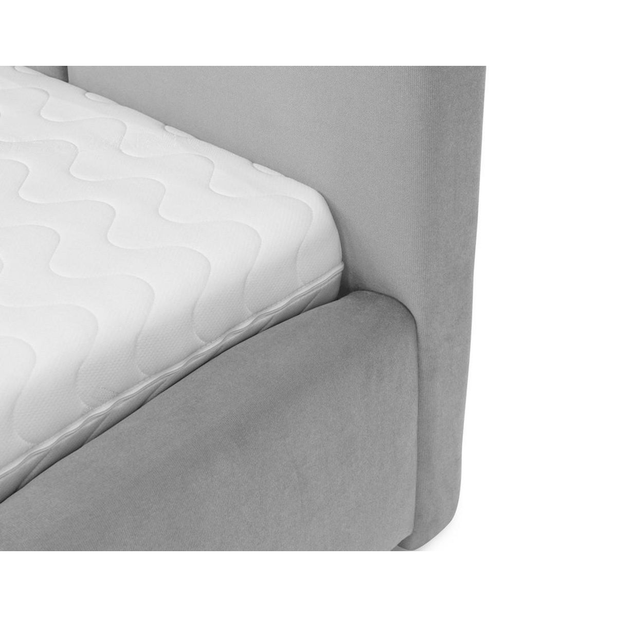 BEST MOBILIER Noa - lit coffre - 180x200 cm - en velours - sommier inclus