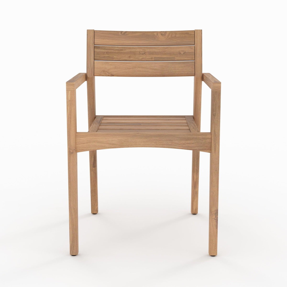 Rendez vous déco Lot de 2 chaises de jardin en bois de teck recyclé-Yogy