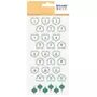 Artemio 30 stickers calendrier de l'Avent - coeurs