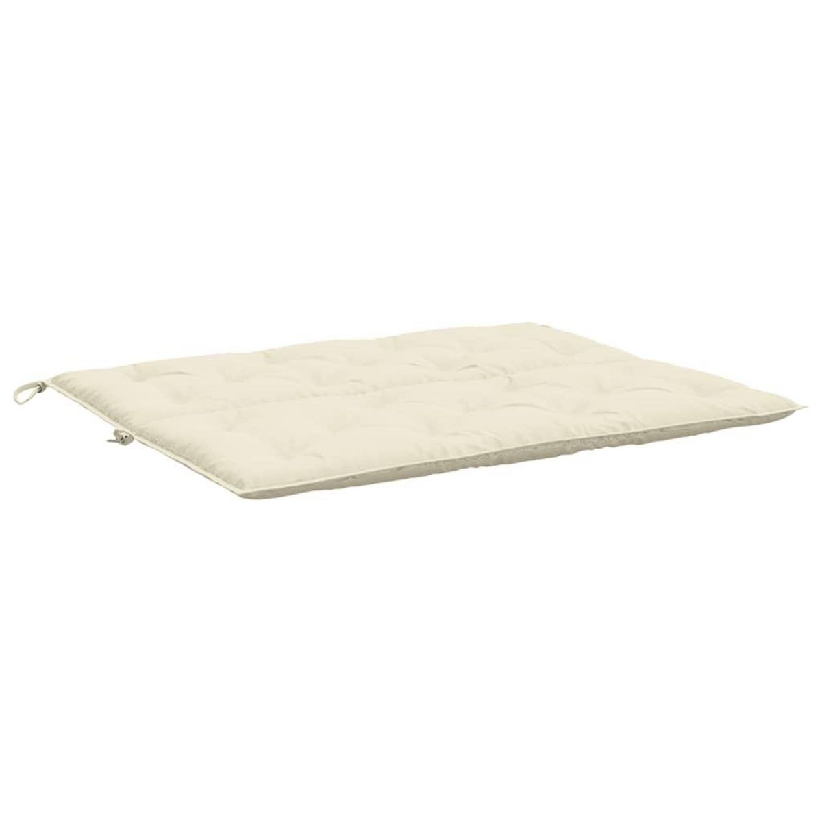 VIDAXL Coussin de banc de jardin blanc creme tissu oxford