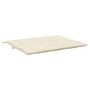 Voir la diapositive 5 : VIDAXL Coussin de banc de jardin blanc creme tissu oxford
