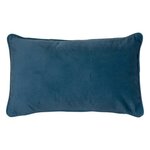 ATMOSPHERA Coussin Déco Uni  Lilou  30x50cm Bleu Égéen