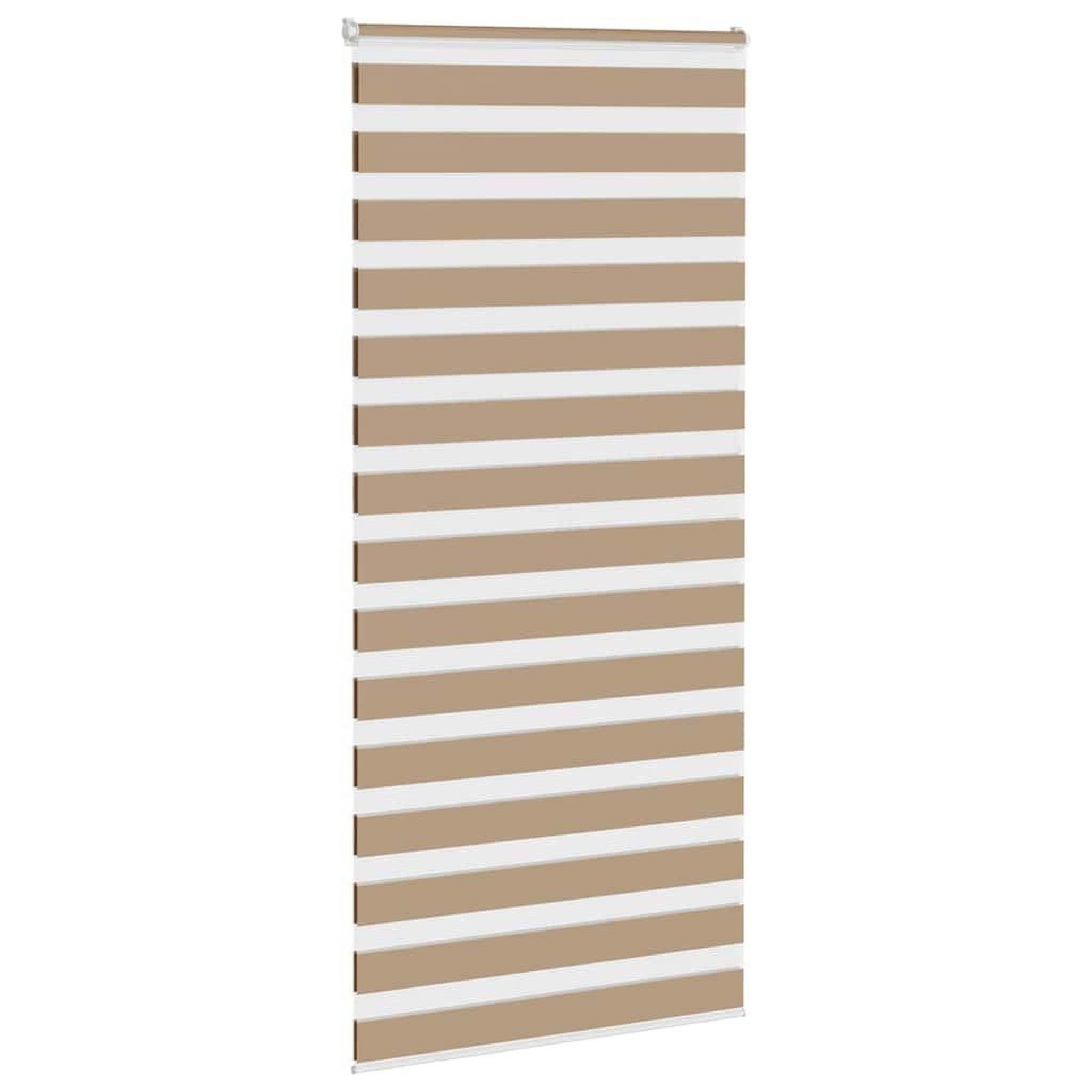 Voir la diapositive 3 : VIDAXL Store zebre marron sable largeur du tissu 105,9 cm polyester
