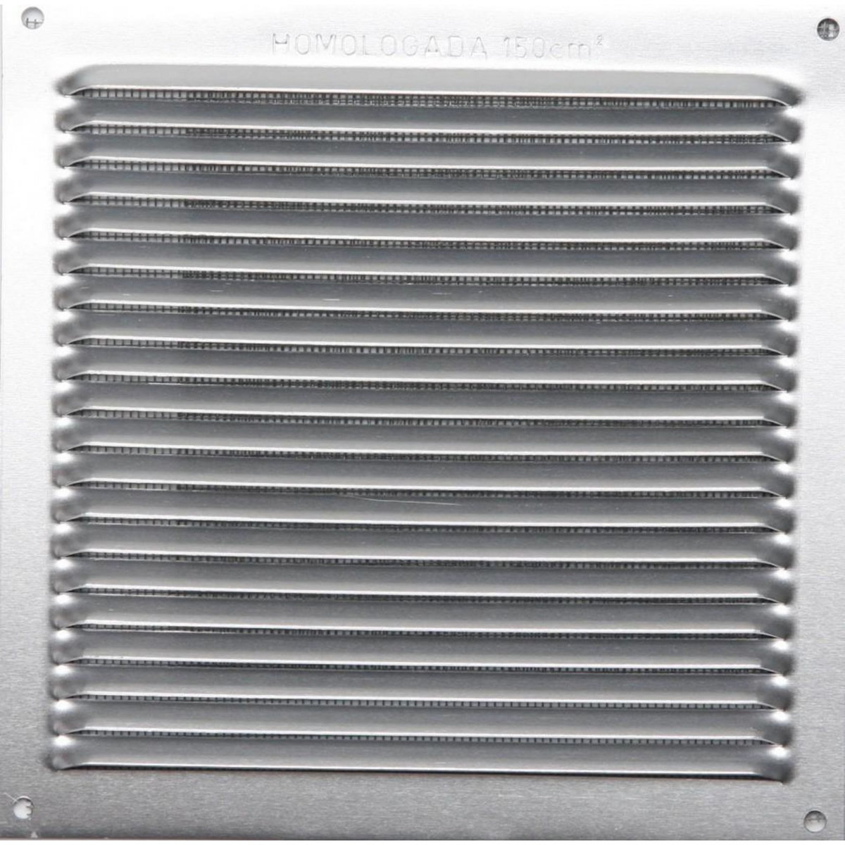 CENTRALE BRICO Grille d'aération aluminium anodisé, L.17 x l.17 cm