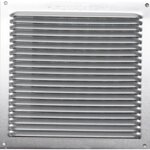 CENTRALE BRICO Grille d'aération aluminium anodisé, L.17 x l.17 cm