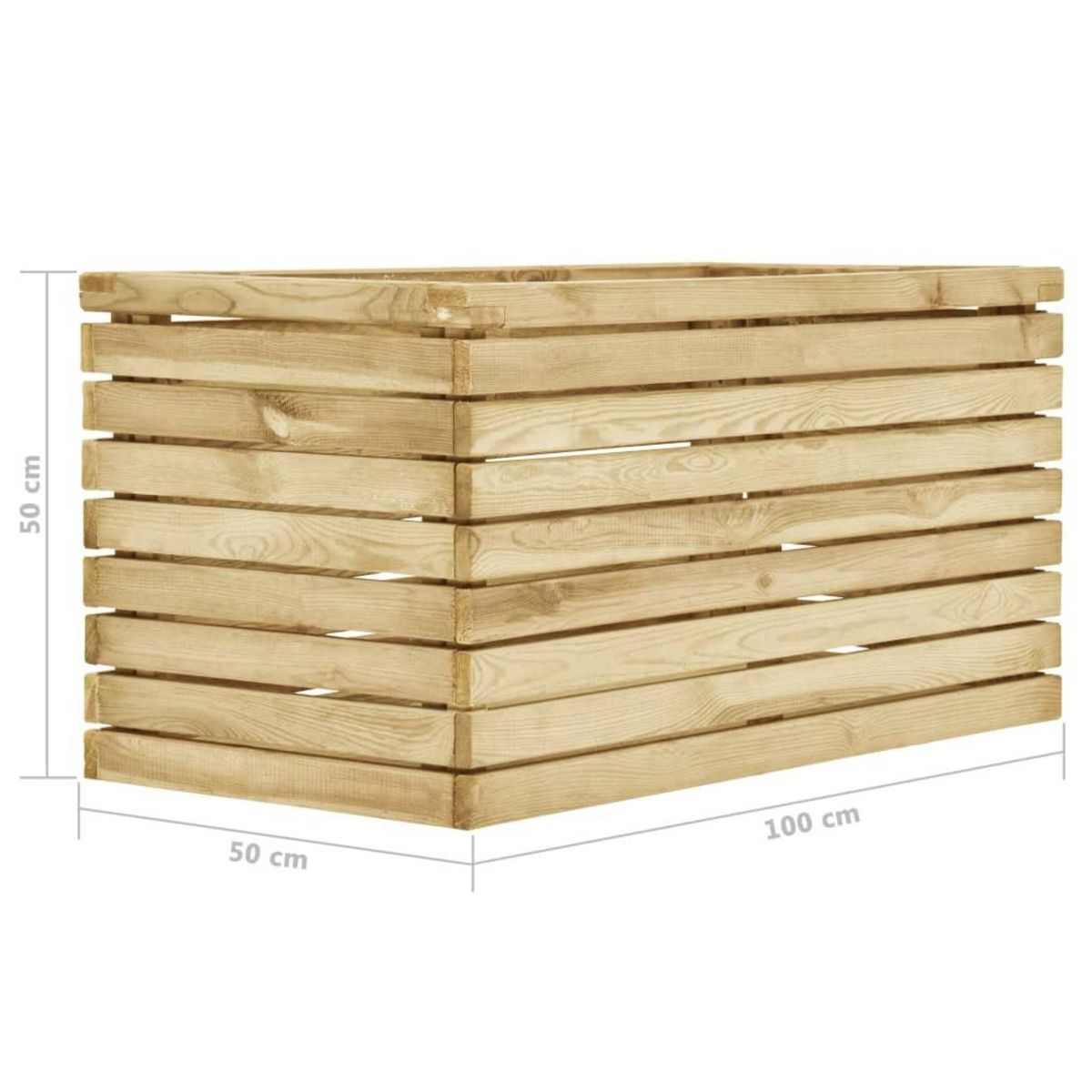 VIDAXL Lit sureleve 100x50x50 cm Bois de pin impregne