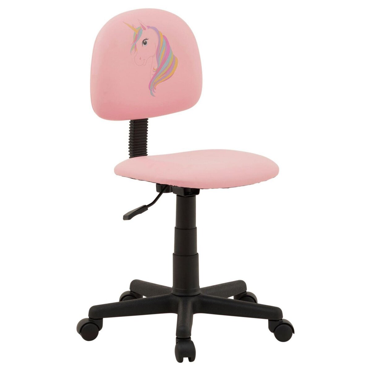 IDIMEX Chaise de bureau pour enfant UNICORN fauteuil pivotant sans