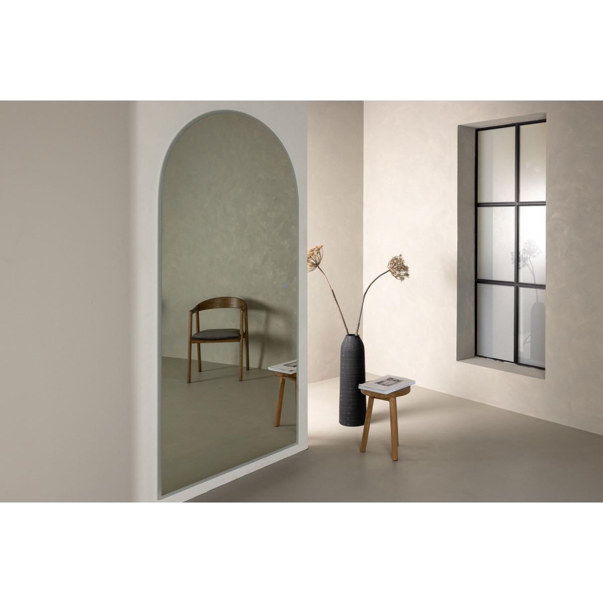Voir la diapositive 6 : Paris Prix Miroir Design LED  Skeppsvik  210cm Argent