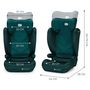 Voir la diapositive 6 : KINDERKRAFT Siège auto évolutif rehausseur 2en1 I-SPARK i-Size 100-150 cm