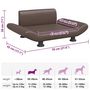 Voir la diapositive 6 : VIDAXL Lit pour chien marron 70x45x28 cm similicuir