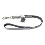 Paris Prix Laisse Pour Chien Anti À-Coups  Cuir  50cm Noir