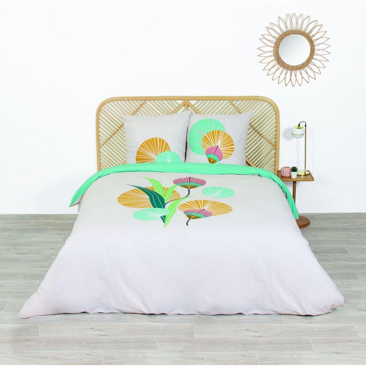 Home collection Parure housse de couette coton 57fils/cm-gana