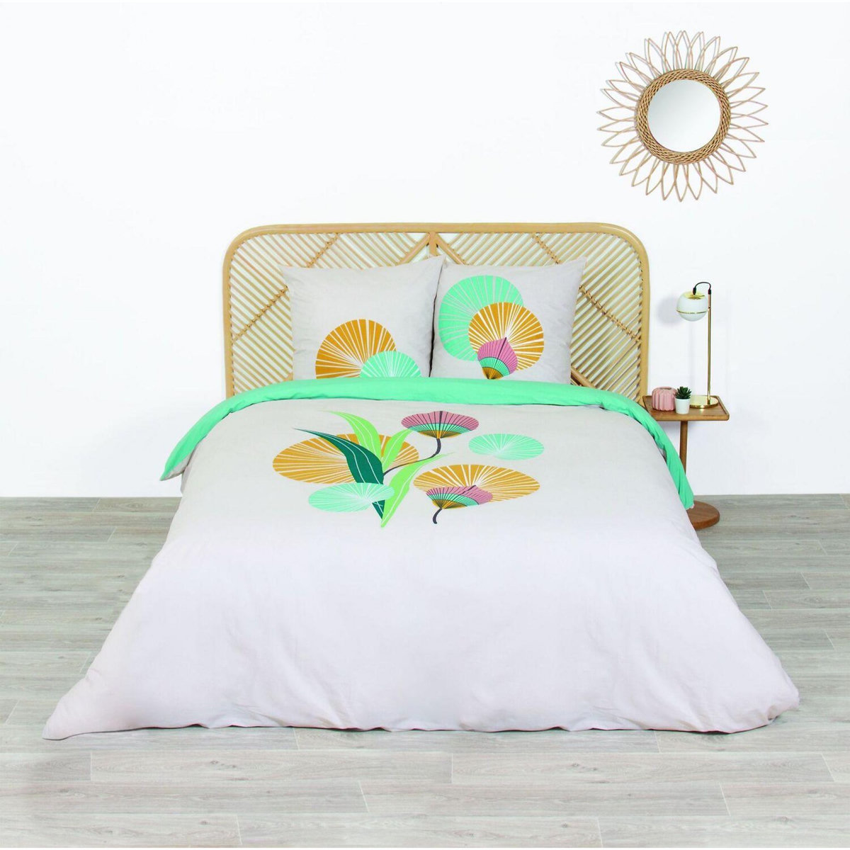 Home collection Parure housse de couette coton 57fils/cm-gana