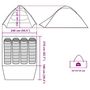 Voir la diapositive 6 : VIDAXL Tente de camping a dome 4 personnes tissu occultant impermeable